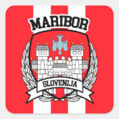 Maribor Vierkante Sticker (Voorkant)