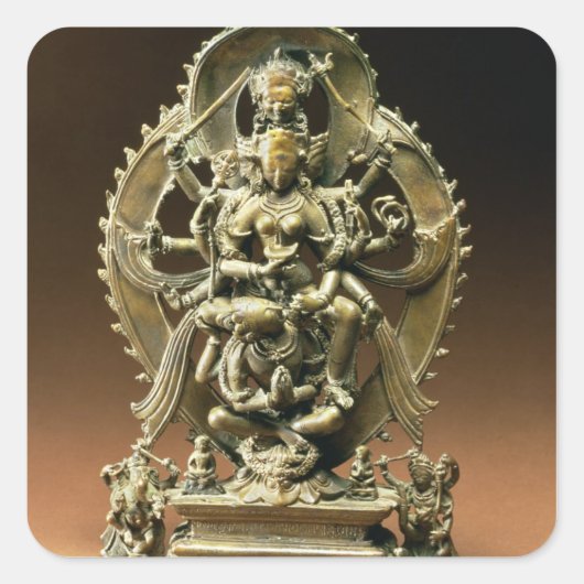 Marichi, de straal van Dawn, Pala-periode, Oost-In Vierkante Sticker (Voorkant)