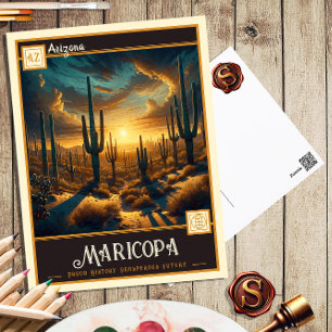 Maricopa, Arizona Oude ansichtkaart Briefkaart