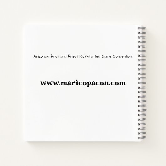 MaricopaCon 2023 Notitieboek (Dan Smith editie) (Achterkant)