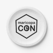 MaricopaCon papieren borden Papieren Bordje (Voorkant)