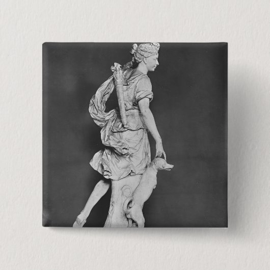 Marie-Adelaide de Savoie Vierkante Button 5,1 Cm (Voorkant)