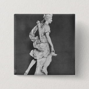 Marie-Adelaide de Savoie Vierkante Button 5,1 Cm