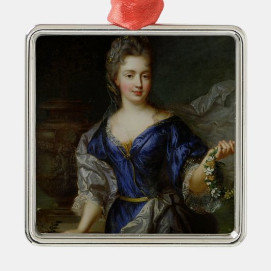 Marie-Anne de Bourbon Prinses van Conti Metalen Ornament (Voorkant)