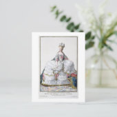 Marie Antoinette (1752-93) van 'Receuil des Estam' Briefkaart (Staand voorkant)