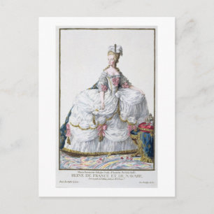 Marie Antoinette (1752-93) van 'Receuil des Estam' Briefkaart
