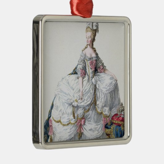 Marie Antoinette (1752-93) van 'Receuil des Estam' Metalen Ornament (Rechts)