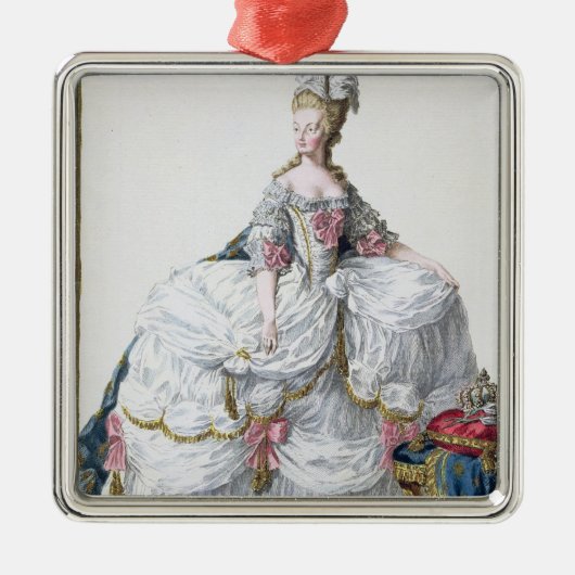 Marie Antoinette (1752-93) van 'Receuil des Estam' Metalen Ornament (Voorkant)