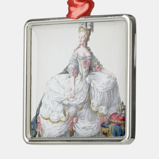 Marie Antoinette (1752-93) van 'Receuil des Estam' Metalen Ornament (Links)