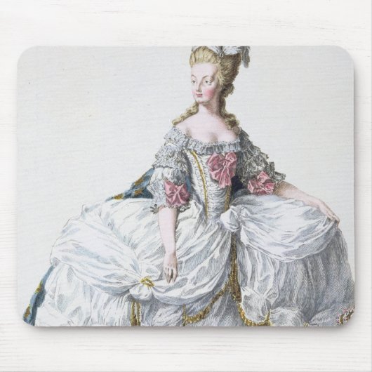 Marie Antoinette (1752-93) van 'Receuil des Estam' Muismat (Voorkant)