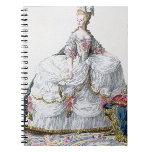 Marie Antoinette (1752-93) van 'Receuil des Estam' Notitieboek (Voorkant)