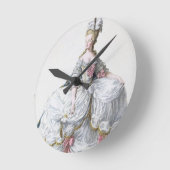 Marie Antoinette (1752-93) van 'Receuil des Estam' Ronde Klok (Hoek)