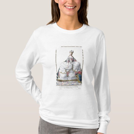 Marie Antoinette (1752-93) van 'Receuil des Estam' T-shirt (Voorkant)