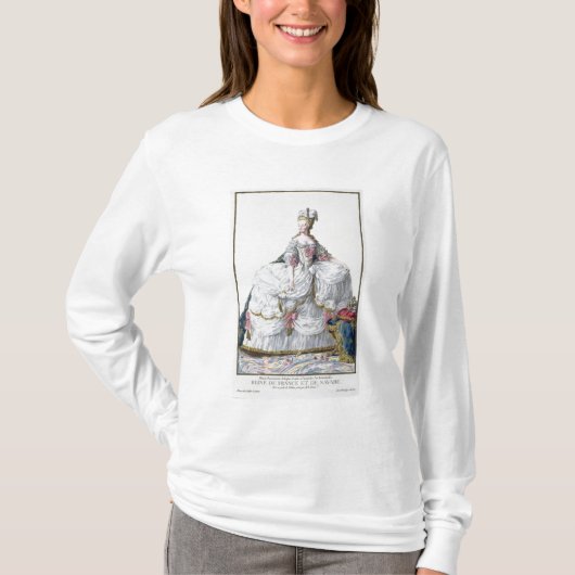 Marie Antoinette (1752-93) van 'Receuil des Estam' T-shirt (Voorkant)