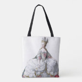 Marie Antoinette (1752-93) van 'Receuil des Estam' Tote Bag (Achterkant)
