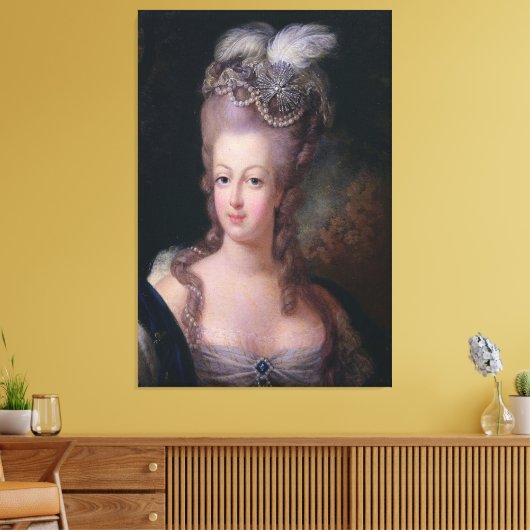 Marie-Antoinette, 1775 / Koningin van Frankrijk / Canvas Afdruk (Insitu (Woonkamer))