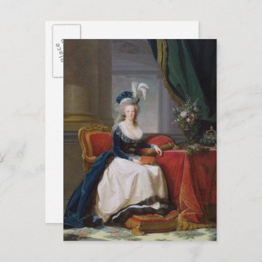 Marie-Antoinette 1788 Briefkaart (Voorkant / Achterkant)