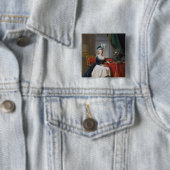 Marie-Antoinette 1788 Vierkante Button 5,1 Cm (In situ)