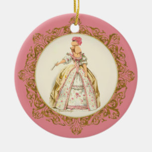 Marie Antoinette Abriot Poodle Ornament