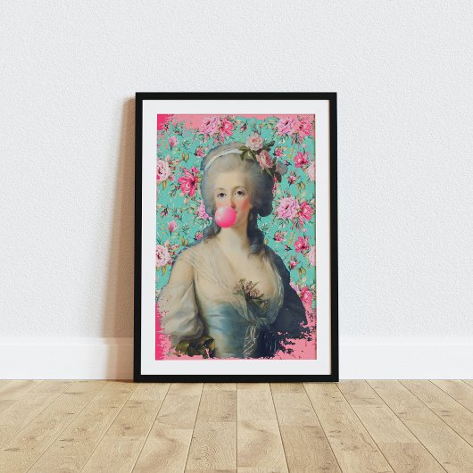 Marie Antoinette Altered Art Modern Trendy Poster