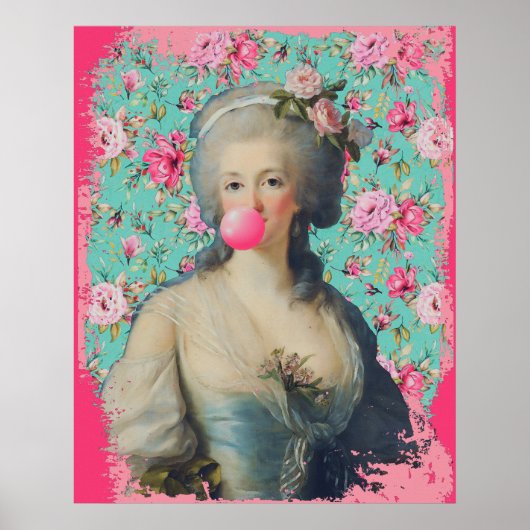 Marie Antoinette Altered Art Modern Trendy Poster (Voorkant)