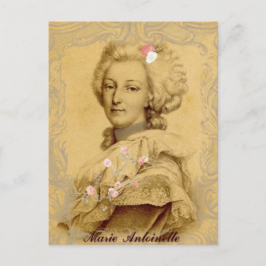 Marie Antoinette Altered Illustratie Briefkaart (Voorkant)