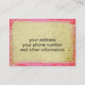 Marie Antoinette Antiek Visitekaartje (Achterkant)