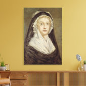 Marie Antoinette bij de conciergerie Canvas Afdruk (Insitu (Woonkamer))