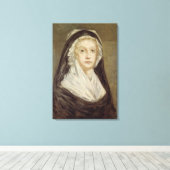 Marie Antoinette bij de conciergerie Canvas Afdruk (Insitu (Houten vloer))