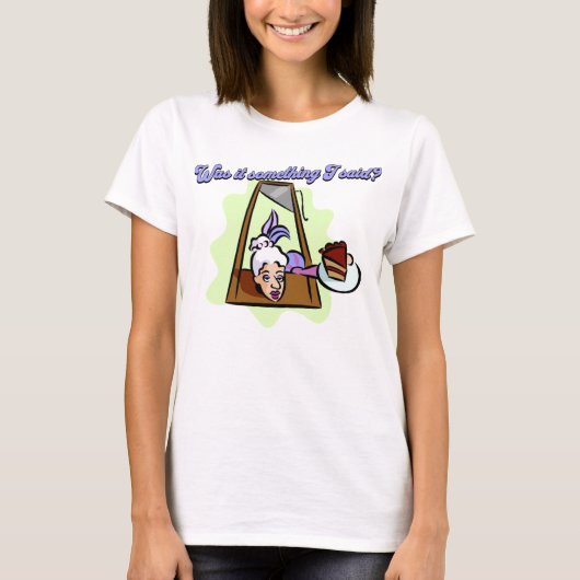 Marie Antoinette bij de Guillotine T-shirt (Voorkant)