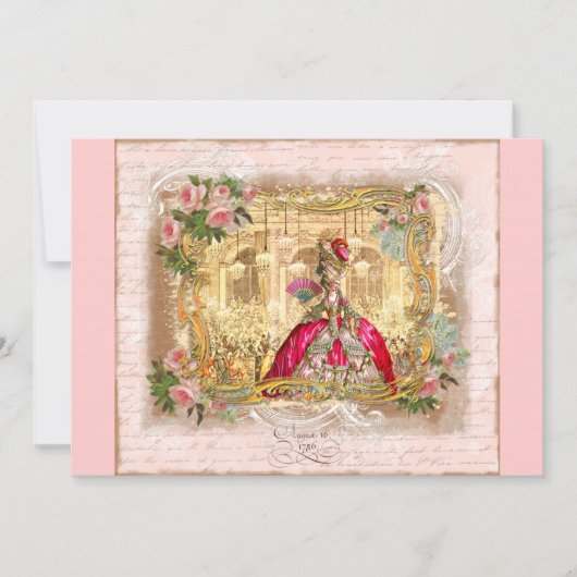Marie Antoinette bij uitnodigingen van de Versaill (Voorkant)