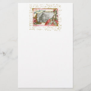Marie Antoinette bij Versailles Collage Stationery Briefpapier