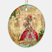 Marie Antoinette bij Versailles Kerstversier Keramisch Ornament (Links)