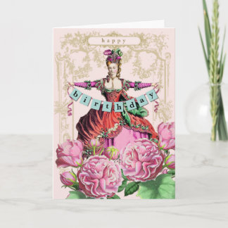 Marie Antoinette Birthday Kaart