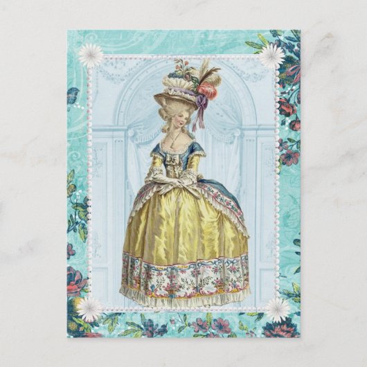 marie antoinette blank briefkaart (Voorkant)