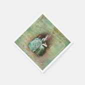 Marie Antoinette Blauwgroen Servet (Hoek)