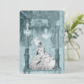 Marie Antoinette Bleu laat ons uitnodigingen tot h (Staand voorkant)