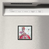 Marie Antoinette & Bluebird Magneet (Insitu (Vaatwasser))