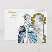 Marie Antoinette Bluebird & Mirror Kaart (Voorkant / Achterkant)