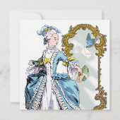 Marie Antoinette Bluebird & Mirror Kaart (Voorkant)