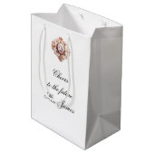 Marie Antoinette Bridal Gift Bag Medium Cadeauzakje (Achterkant Gekanteld)