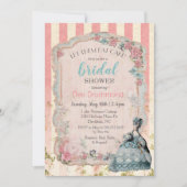Marie Antoinette Bridal Shower Invitation Kaart (Voorkant)