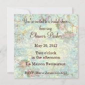 Marie Antoinette Bridal Shower Kaart (Achterkant)