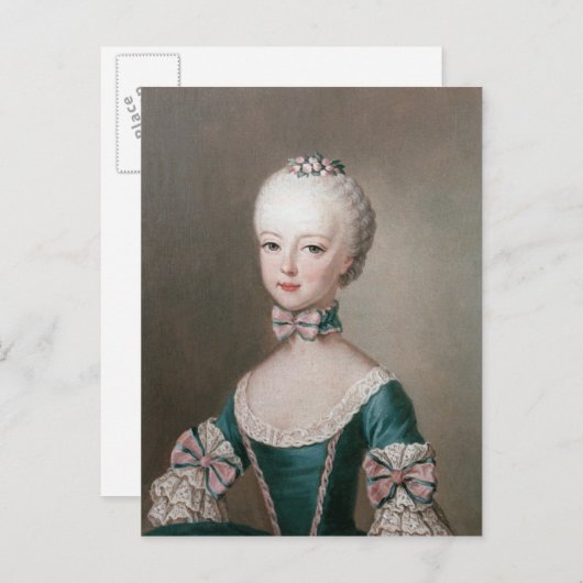 Marie Antoinette Briefkaart (Voorkant / Achterkant)