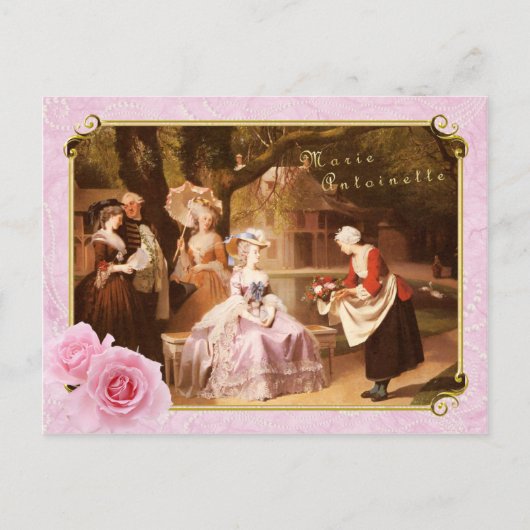 Marie Antoinette Briefkaart receptie (Voorkant)