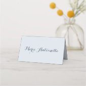 Marie Antoinette Bruiloft Rococo Dusty Blue Plaatskaartje (Voorkant)