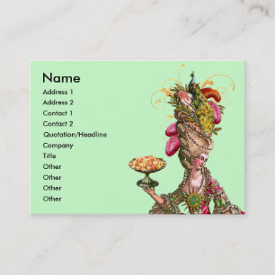 Marie Antoinette Cake & Peacock Visitekaartje