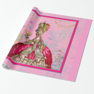 Marie Antoinette Cakes en Peacock Cadeaupapier