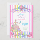 Marie Antoinette candy strepen pastels Frans Kaart (Voorkant)