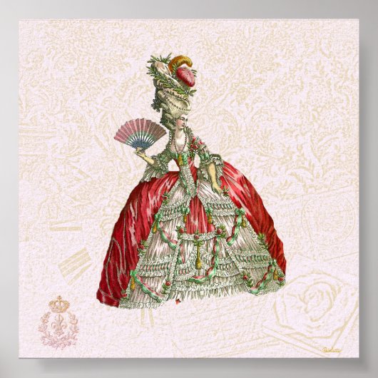 Marie Antoinette Canvas Giclee Poster (Voorkant)